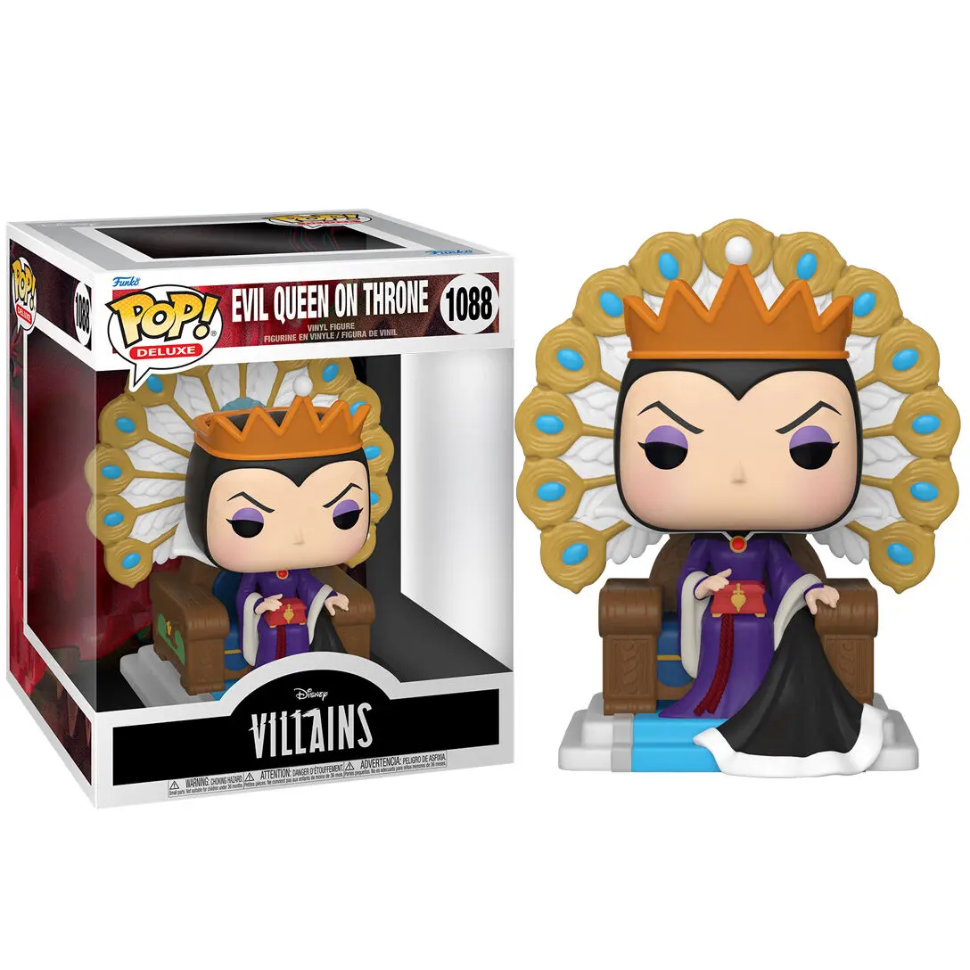 Disney POP! Deluxe Figurină Vinyl Villains Regina Malefică pe Tron 9 cm poza produsului