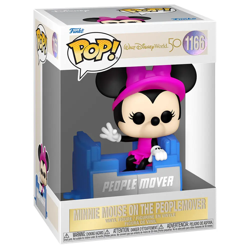 Walt Disney Word 50th Anniversary POP! Disney Figurina Vinil People Mover Minnie 9 cm poza produsului