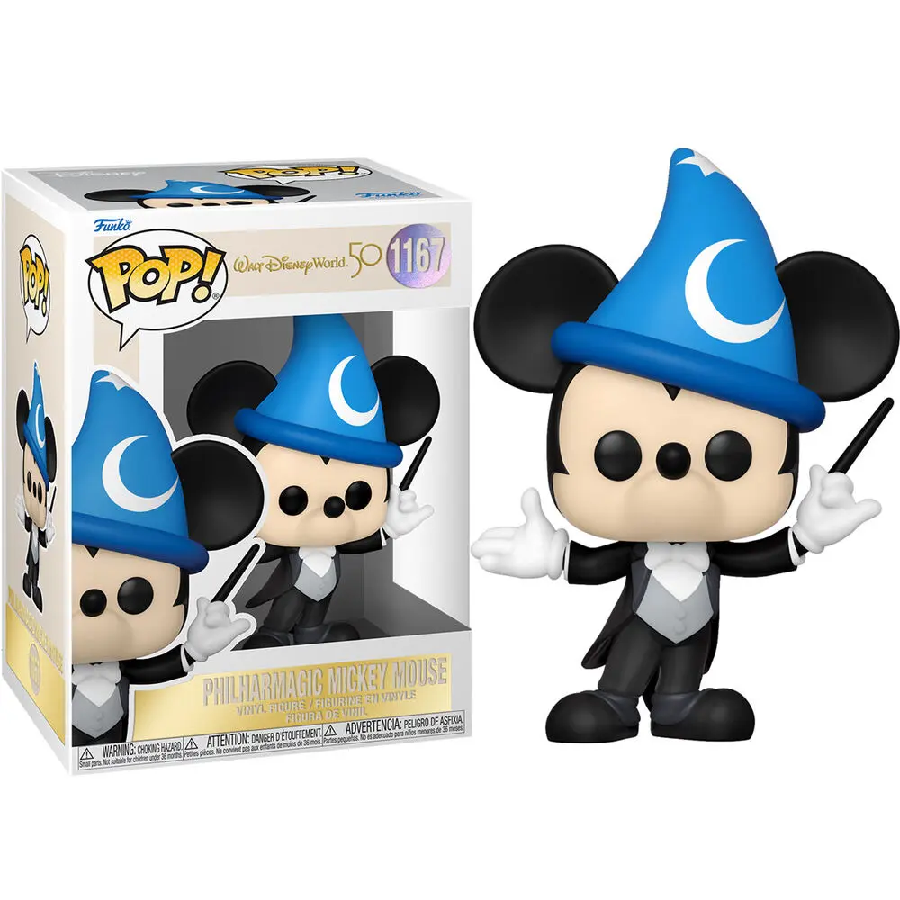 Walt Disney World 50th Anniversary POP! Disney Figurina Vinil Philharmagic Mickey 9 cm poza produsului