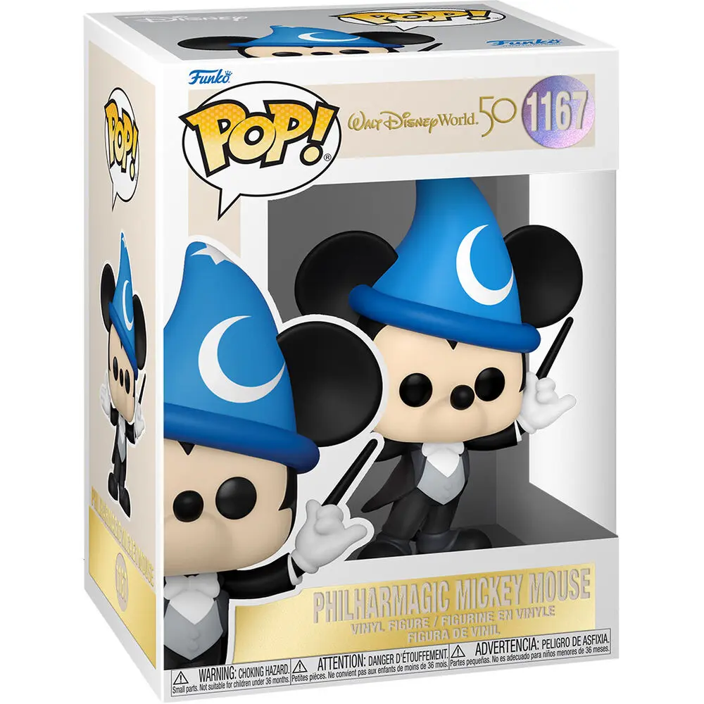 Walt Disney World 50th Anniversary POP! Disney Figurina Vinil Philharmagic Mickey 9 cm poza produsului