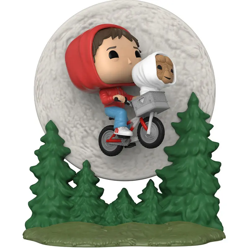 E.T. the Extra-Terrestrial POP! Moment Figurina Vinyl Elliot și ET Zburând (GITD) 9 cm poza produsului