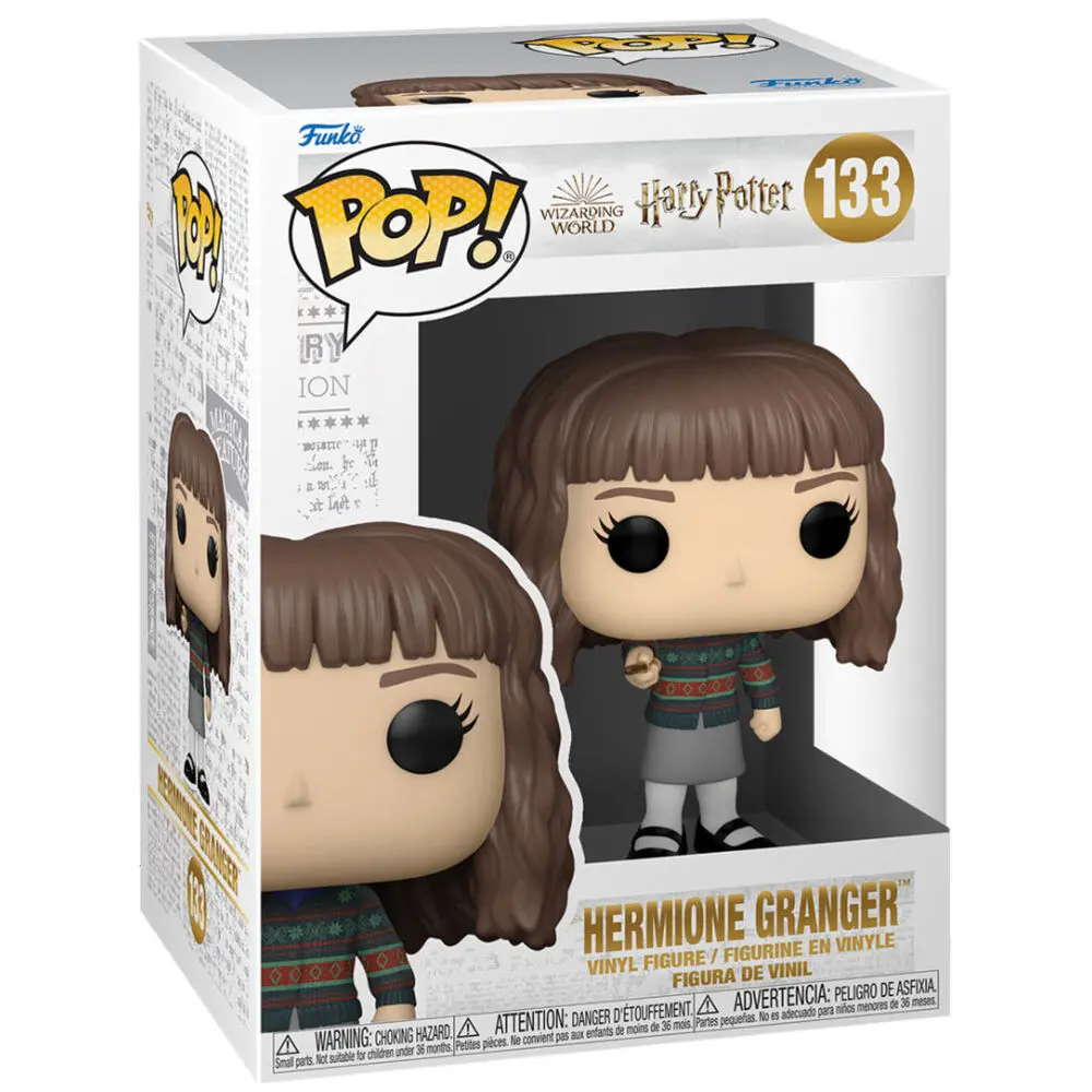 Harry Potter POP! Movies Figurina Vinil Hermione cu Baghetă 9 cm poza produsului