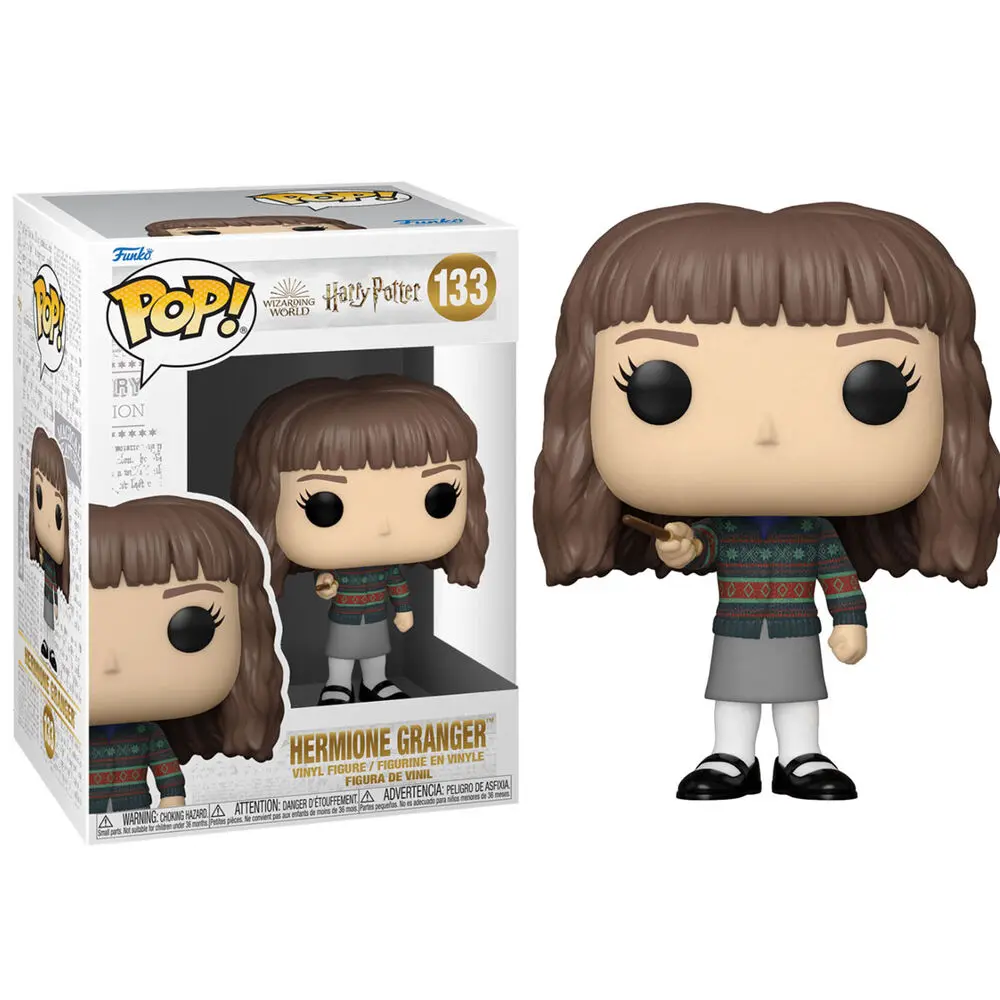 Harry Potter POP! Movies Figurina Vinil Hermione cu Baghetă 9 cm poza produsului