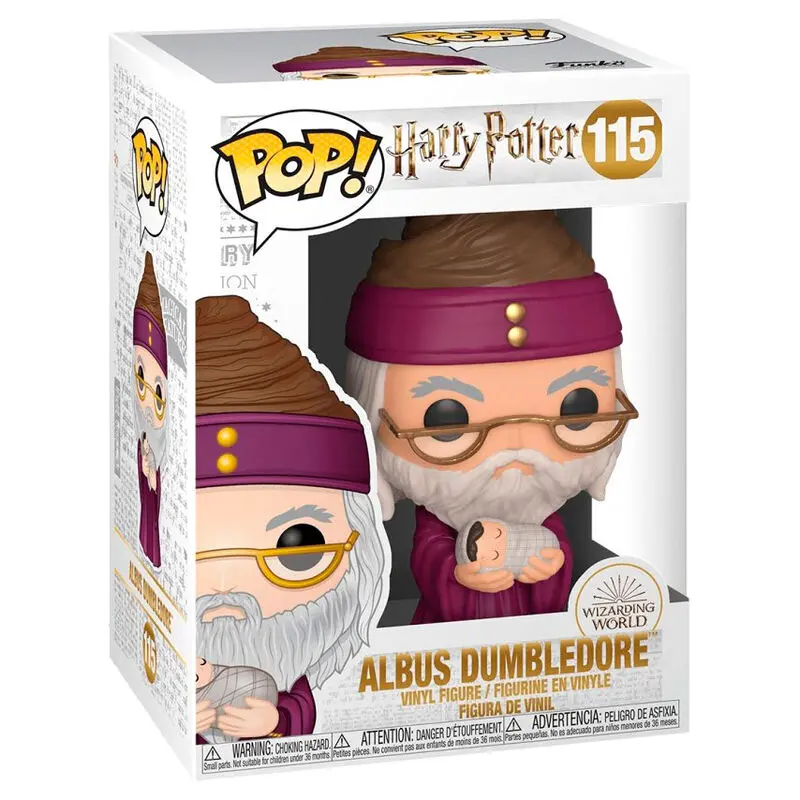 Harry Potter POP! Movies Figurina Vinyl Dumbledore cu Baby Harry 9 cm poza produsului