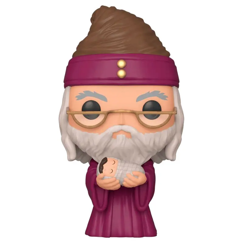 Harry Potter POP! Movies Figurina Vinyl Dumbledore cu Baby Harry 9 cm poza produsului