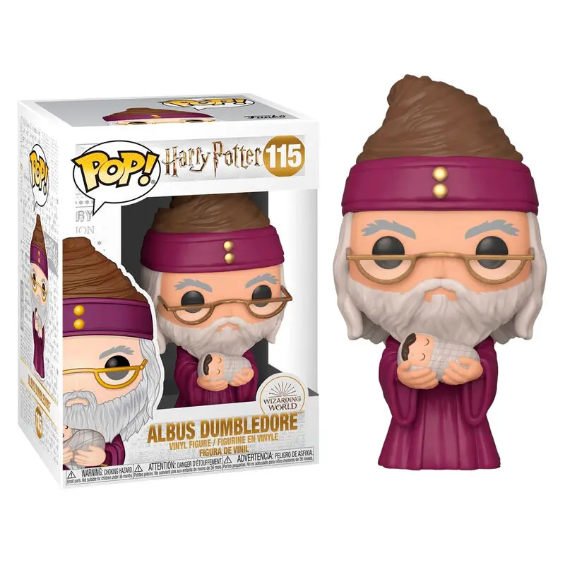 Harry Potter POP! Movies Figurina Vinyl Dumbledore cu Baby Harry 9 cm poza produsului