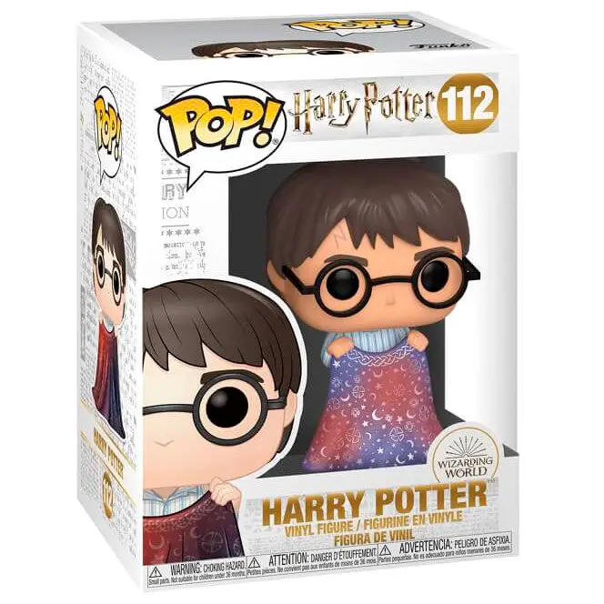 Harry Potter POP! Movies Figurina Vinyl Harry cu Pelerina Invizibilitate 9 cm poza produsului