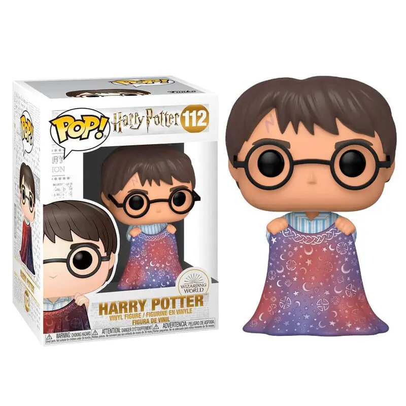 Harry Potter POP! Movies Figurina Vinyl Harry cu Pelerina Invizibilitate 9 cm poza produsului