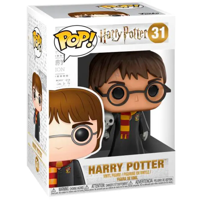 Harry Potter POP! Movies Figurina Vinyl Harry cu Hedwig 9 cm [AMBALAJ DETERIORAT] poza produsului