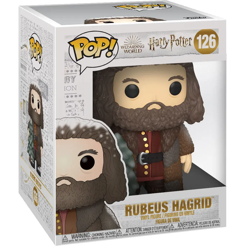 Harry Potter Super Sized POP! Figurina de vinil Holiday Rubeus Hagrid 15 cm poza produsului