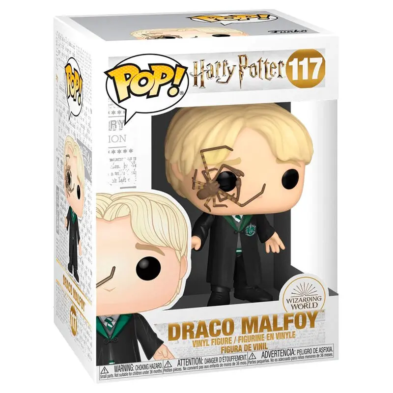 Harry Potter POP! Movies Figurină Vinyl Malfoy cu Păianjen Bici 9 cm poza produsului