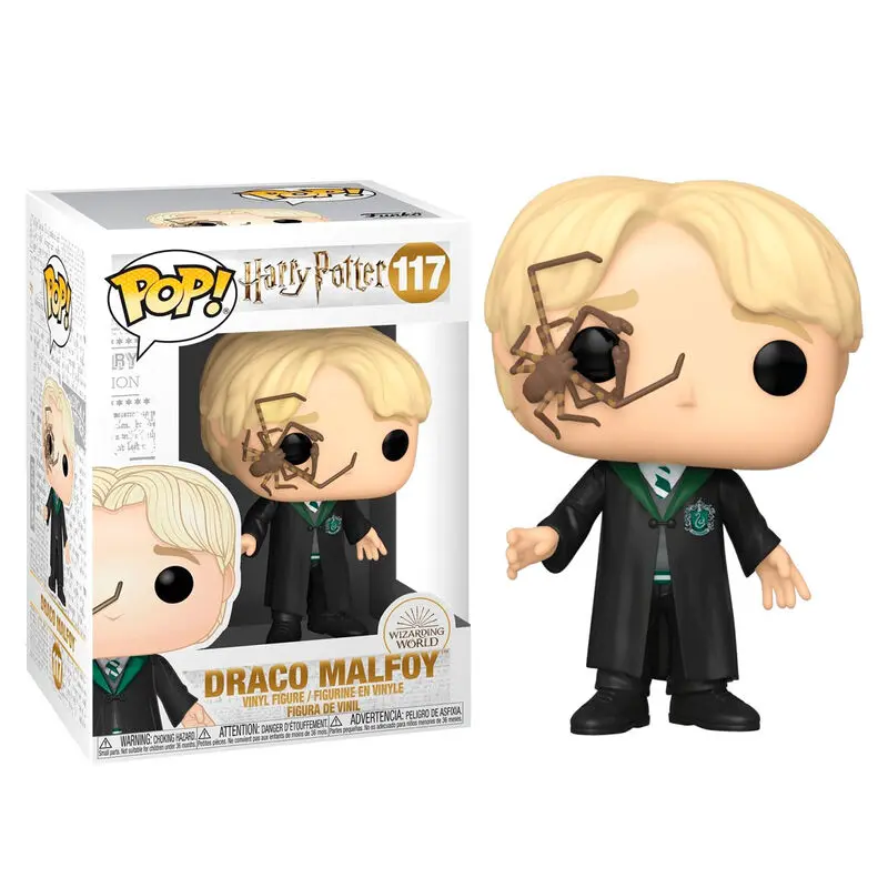 Harry Potter POP! Movies Figurină Vinyl Malfoy cu Păianjen Bici 9 cm poza produsului