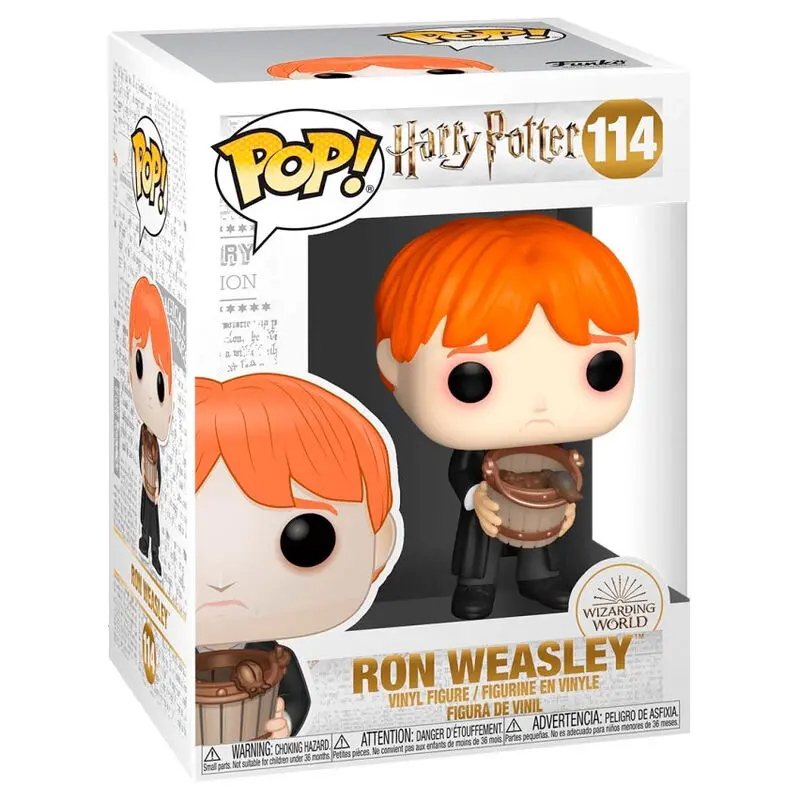 Harry Potter POP! Movies Figurina Vinil Ron Vărsând Melci cu Găleată 9 cm poza produsului