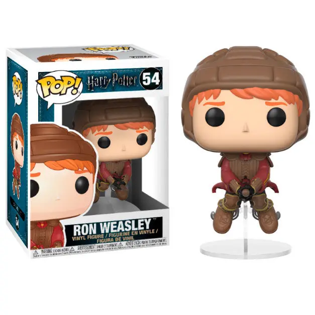 Harry Potter POP! Movies Figurina Vinil Ron pe Mătură 9 cm poza produsului