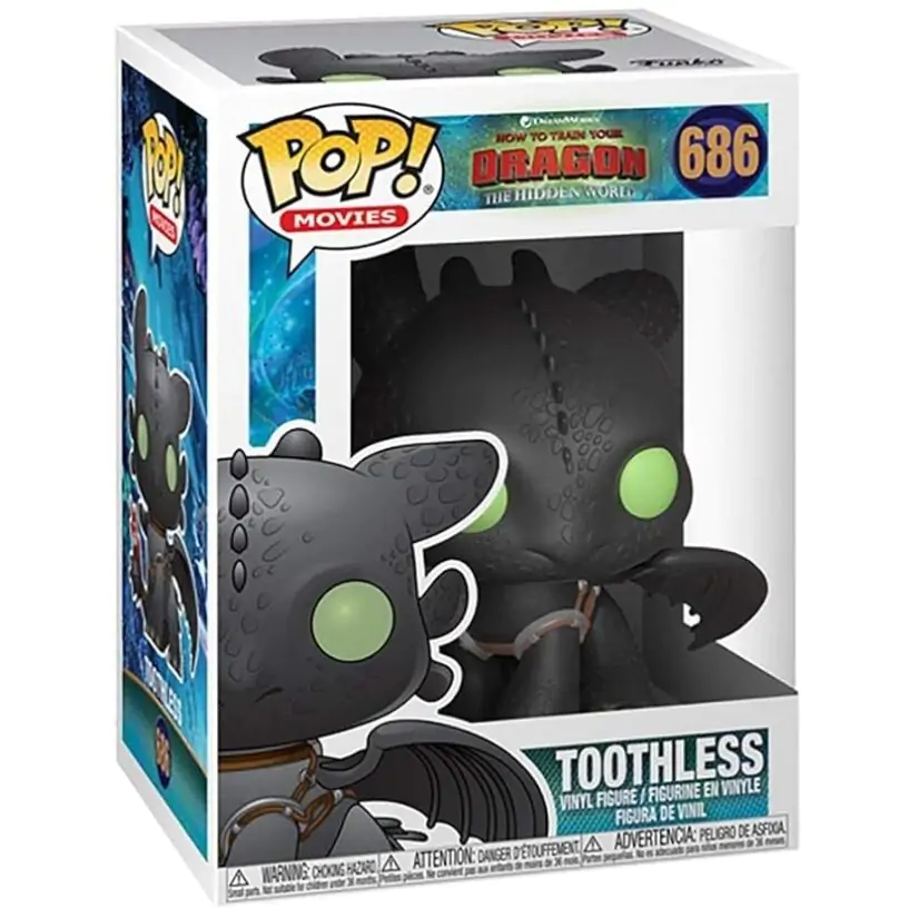 How to Train Your Dragon 3 POP! Figurina Vinyl Toothless 9 cm poza produsului