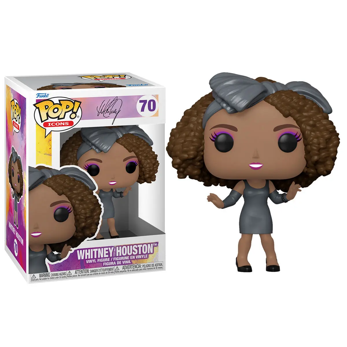 Whitney Houston POP! Icons Figurina Vinyl Whitney Houston (How Will I Know) 9 cm poza produsului