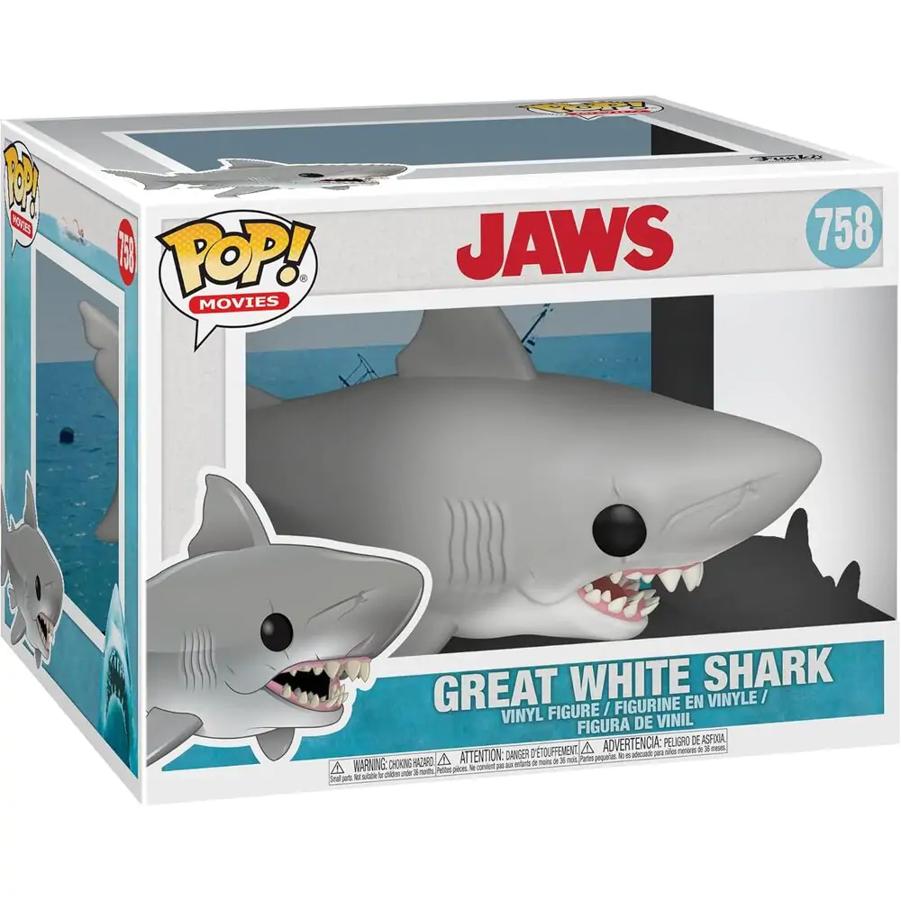 Jaws Oversized POP! Movies Figurina Vinil Jaws 15 cm poza produsului