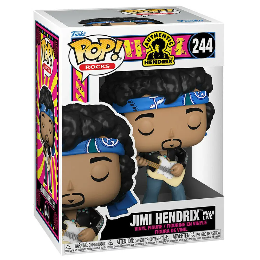 Jimi Hendrix POP! Rocks Figurina Vinyl Jimi Hendrix (Live in Maui Jacket) 9 cm poza produsului
