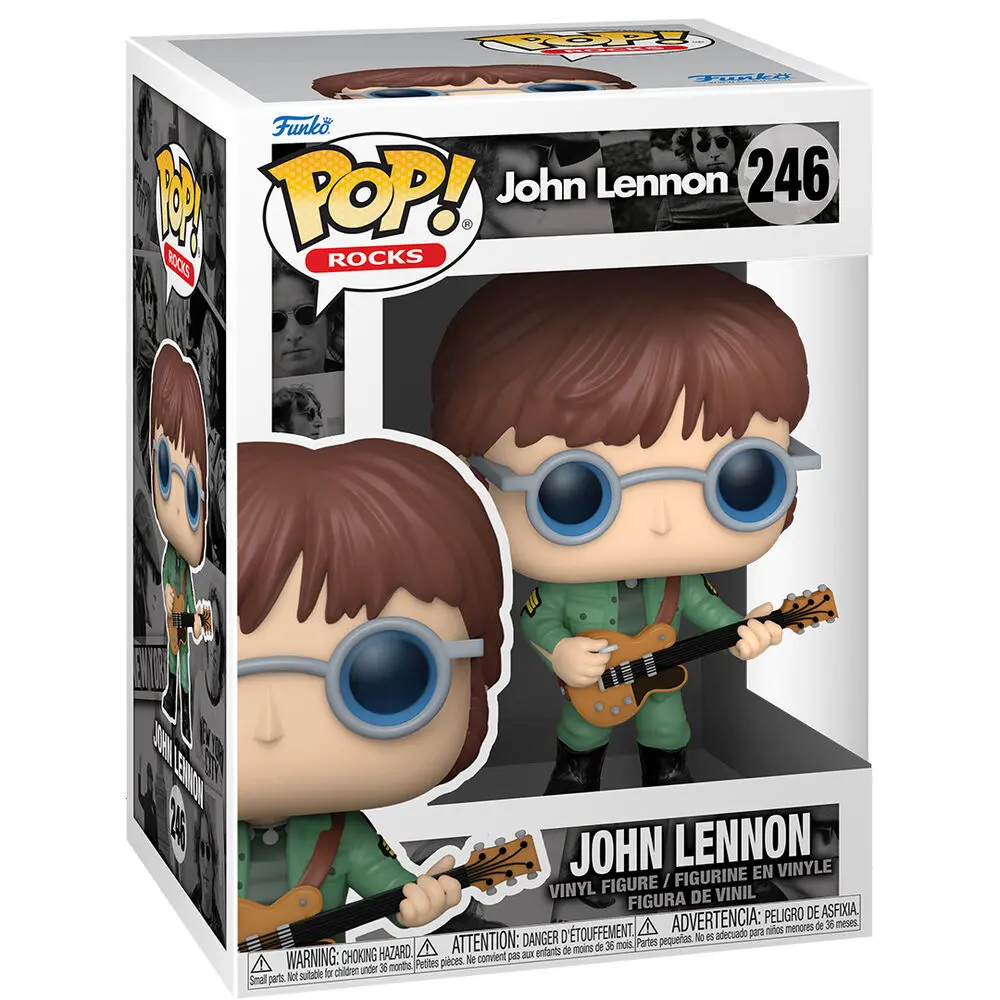 John Lennon POP! Figurină Vinyl Rocks John Lennon - Jachetă Militară 9 cm poza produsului