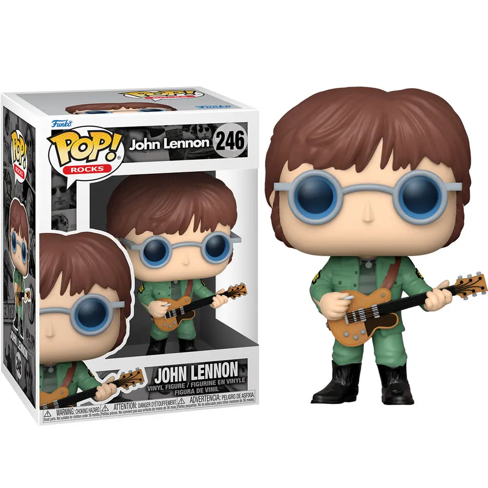 John Lennon POP! Figurină Vinyl Rocks John Lennon - Jachetă Militară 9 cm poza produsului