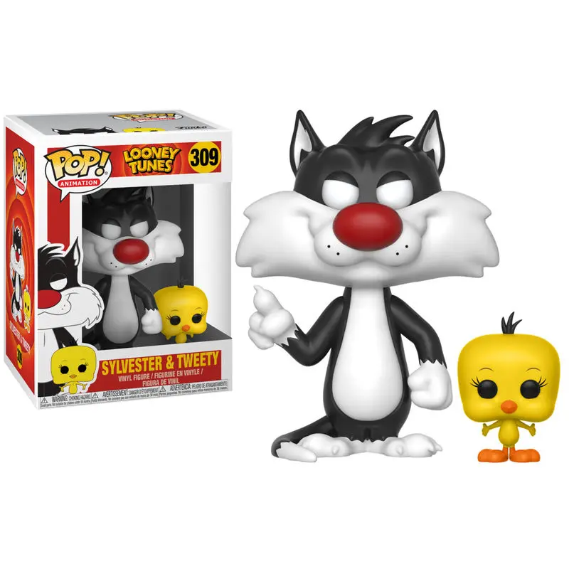 Looney Tunes POP! Television Figurina din vinil Sylvester & Tweety 9 cm poza produsului