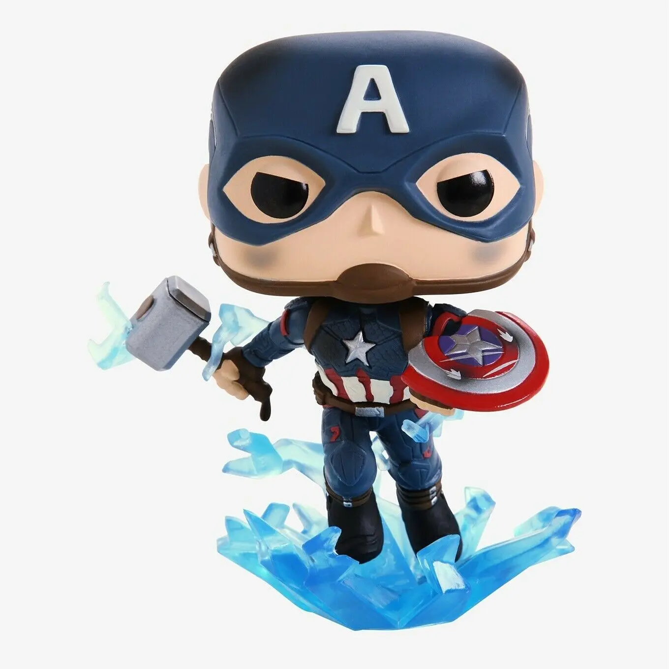 Avengers: Endgame POP! Movies figurină de vinil Căpitanul America cu Scut Spart și Mjölnir 9 cm poza produsului