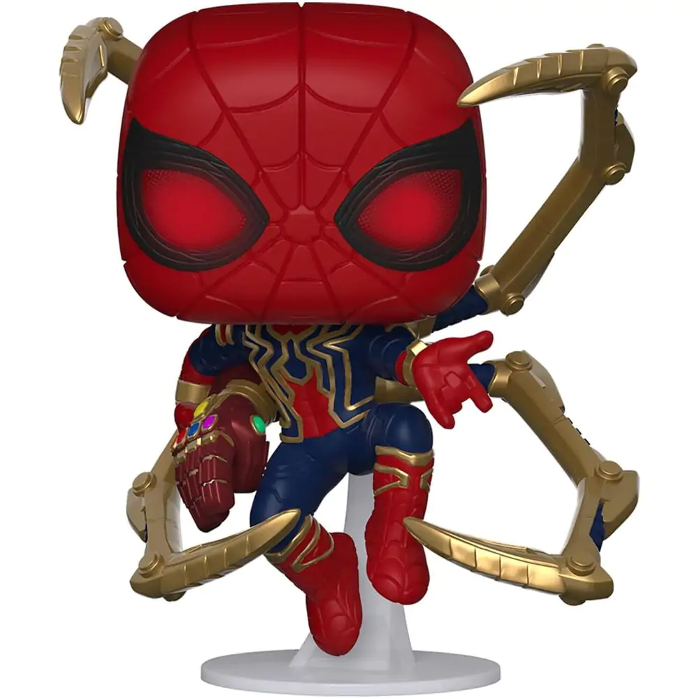 Avengers: Endgame POP! Movies Figurina Vinyl Iron Spider w/Nano Gauntlet 9 cm poza produsului