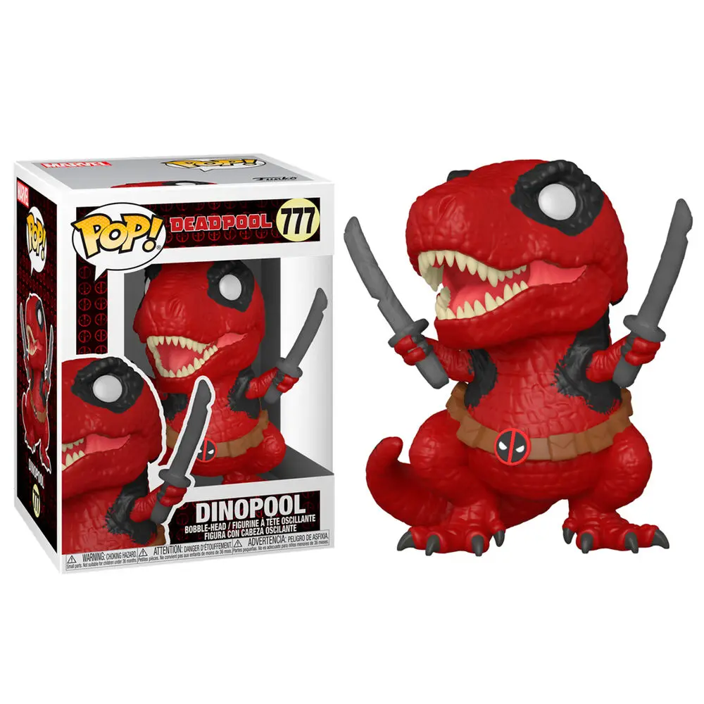 Marvel Deadpool 30th Anniversary POP! Figurina Vinyl Dinopool 9 cm poza produsului