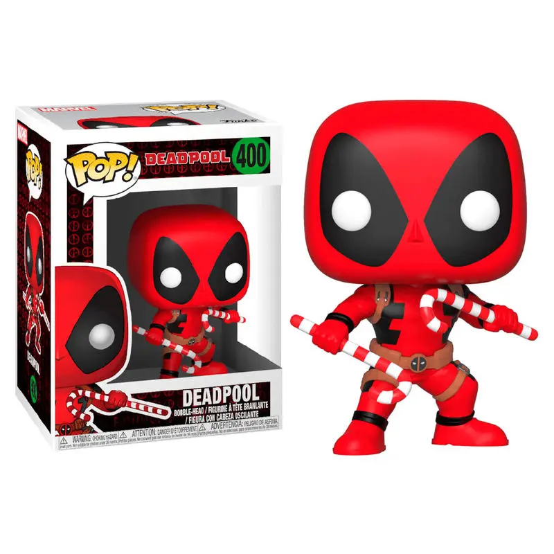 figurina POP Marvel Holiday Deadpool cu Bastoane de bomboane poza produsului