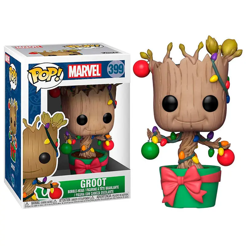 Figurină POP Marvel Holiday Groot cu Lumini & Ornamente poza produsului