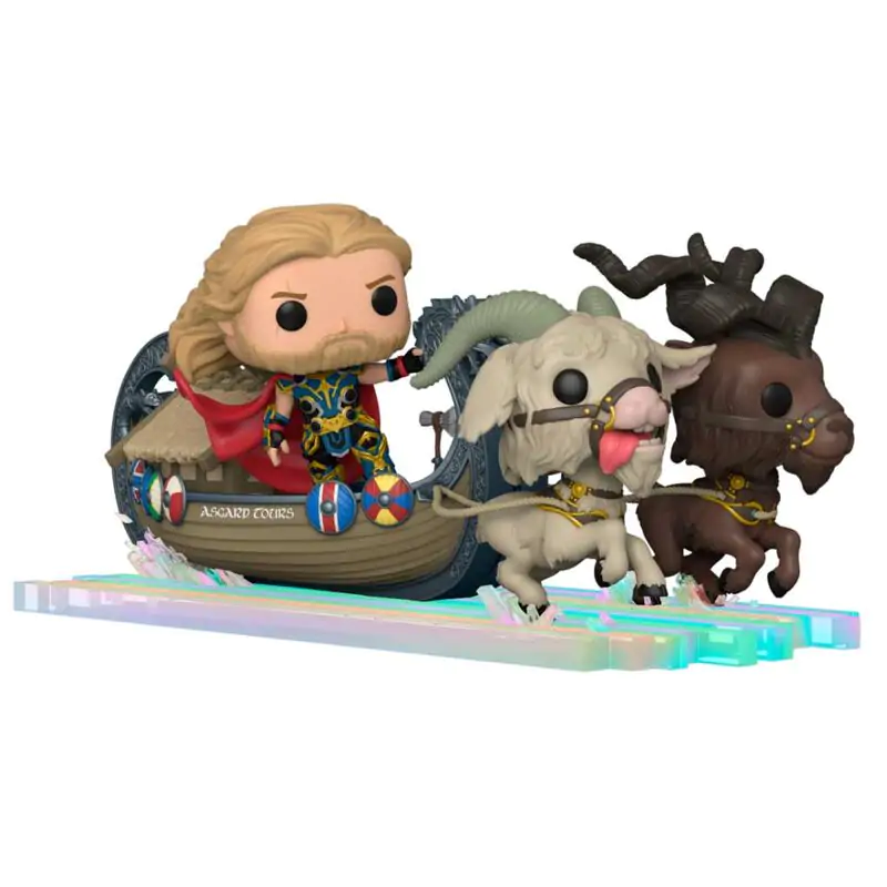 Thor: Love & Thunder POP! Rides Figurina Super Deluxe de Vinil Thor & Barcă cu Capre 13 cm poza produsului