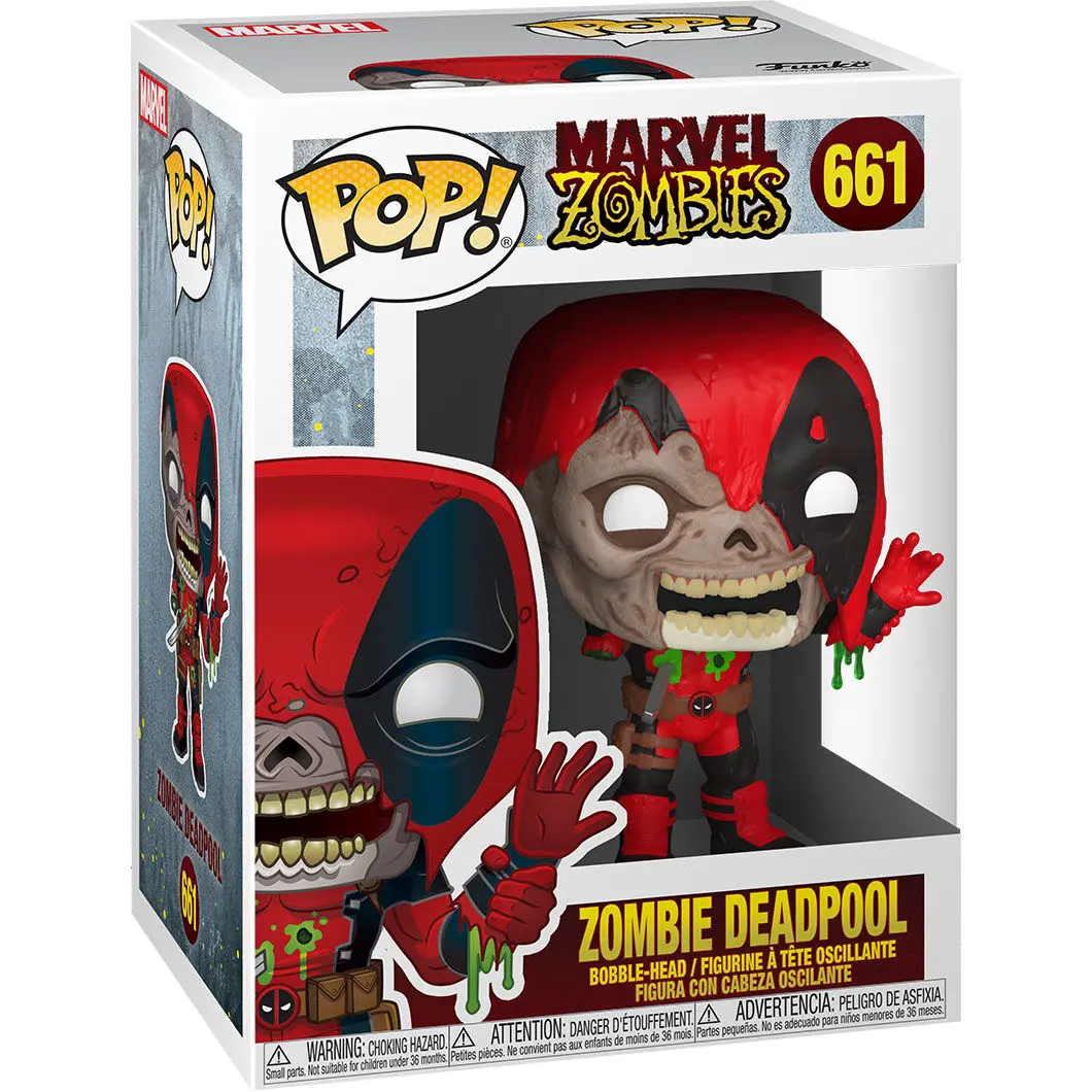 Figurină de vinil Marvel POP! Zombie Deadpool 9 cm poza produsului