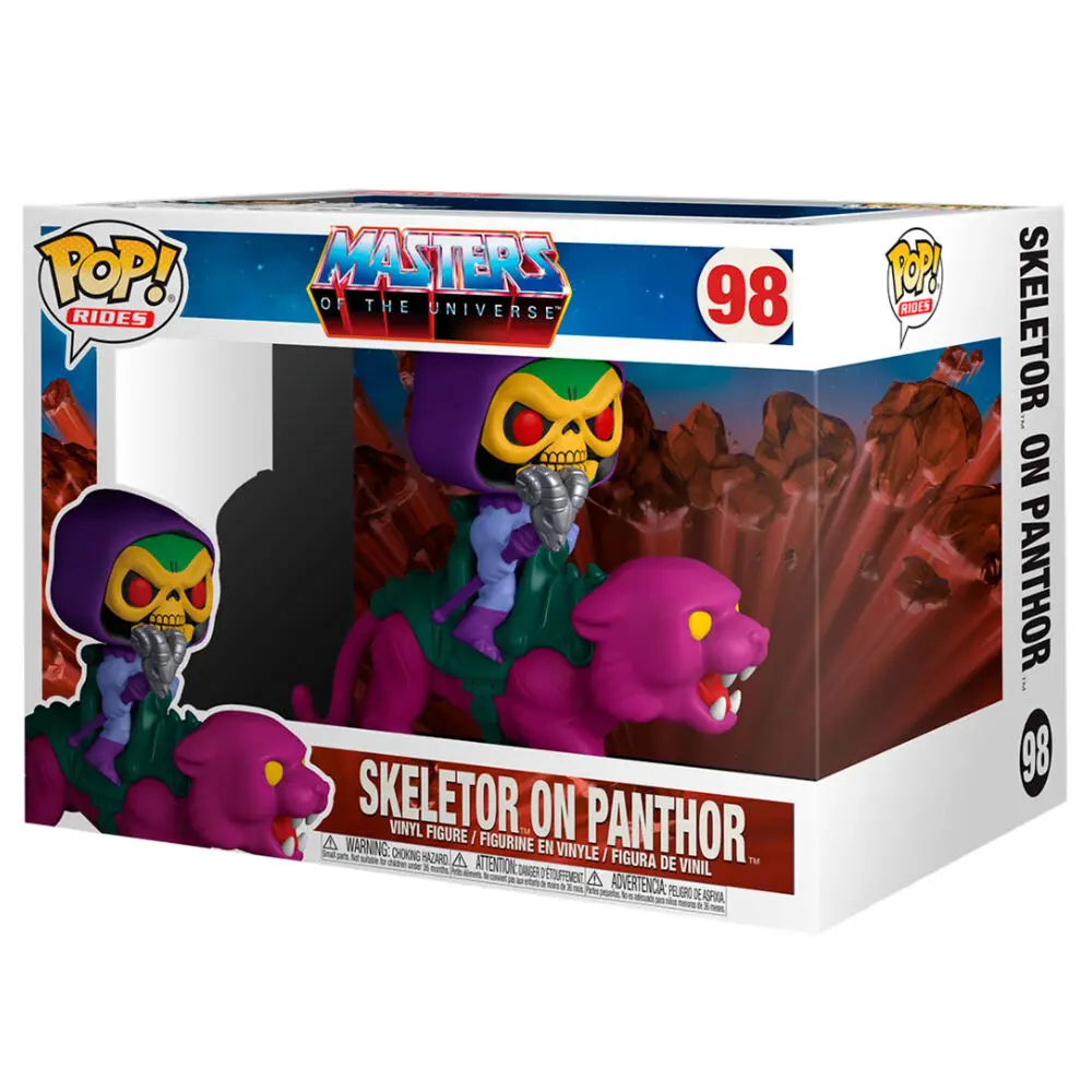 Masters of the Universe POP! Rides Figurina Vinyl Skeletor pe Panthor 18 cm poza produsului