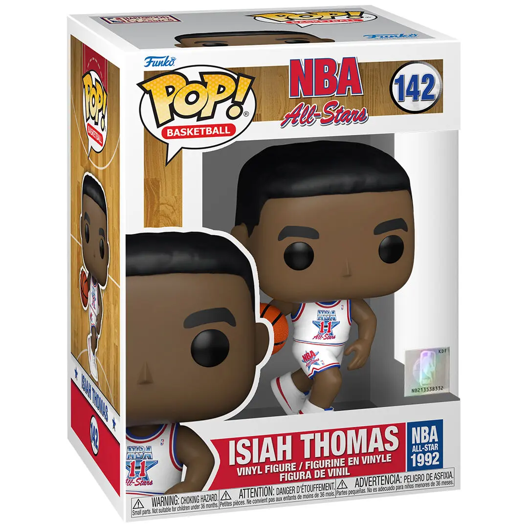 NBA Legends POP! Figurina de Vinil Baschet Isiah Thomas (White All Star Uni 1992) 9 cm poza produsului