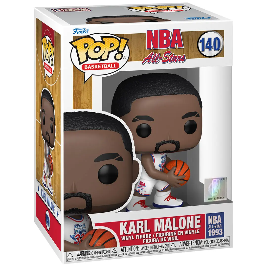 Figurină din vinil Baschet NBA Legends POP! Karl Malone (White All Star Uni 1993) 9 cm poza produsului
