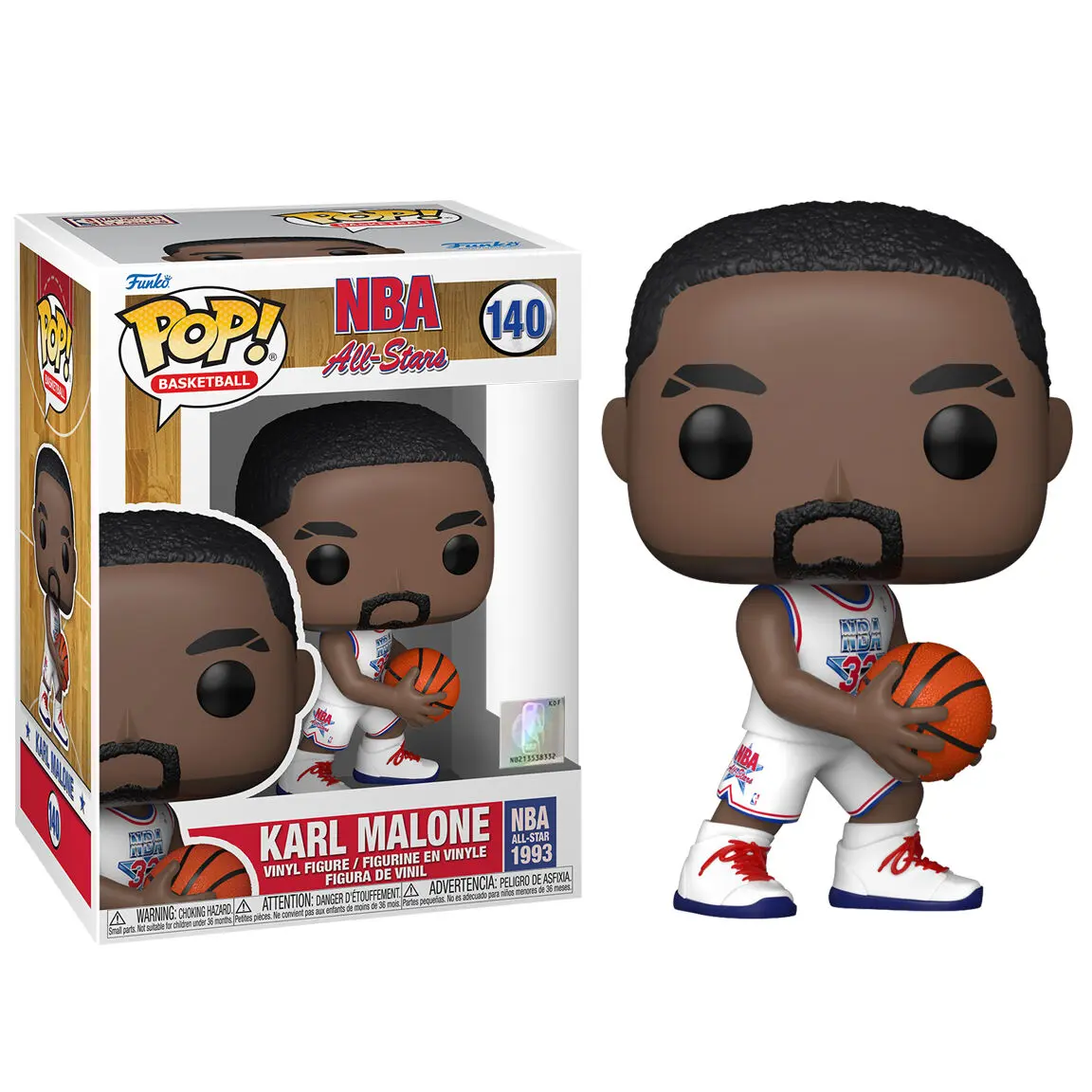 Figurină din vinil Baschet NBA Legends POP! Karl Malone (White All Star Uni 1993) 9 cm poza produsului
