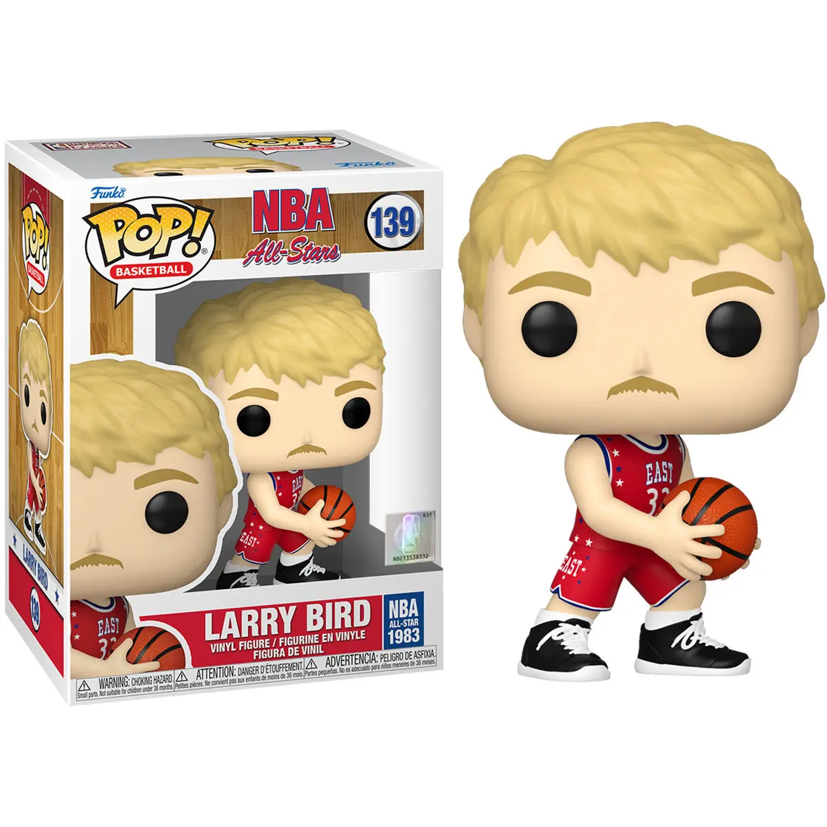 NBA Legends POP! Figurina de vinil Baschet Larry Bird (Red All Star Uni 1983) 9 cm poza produsului