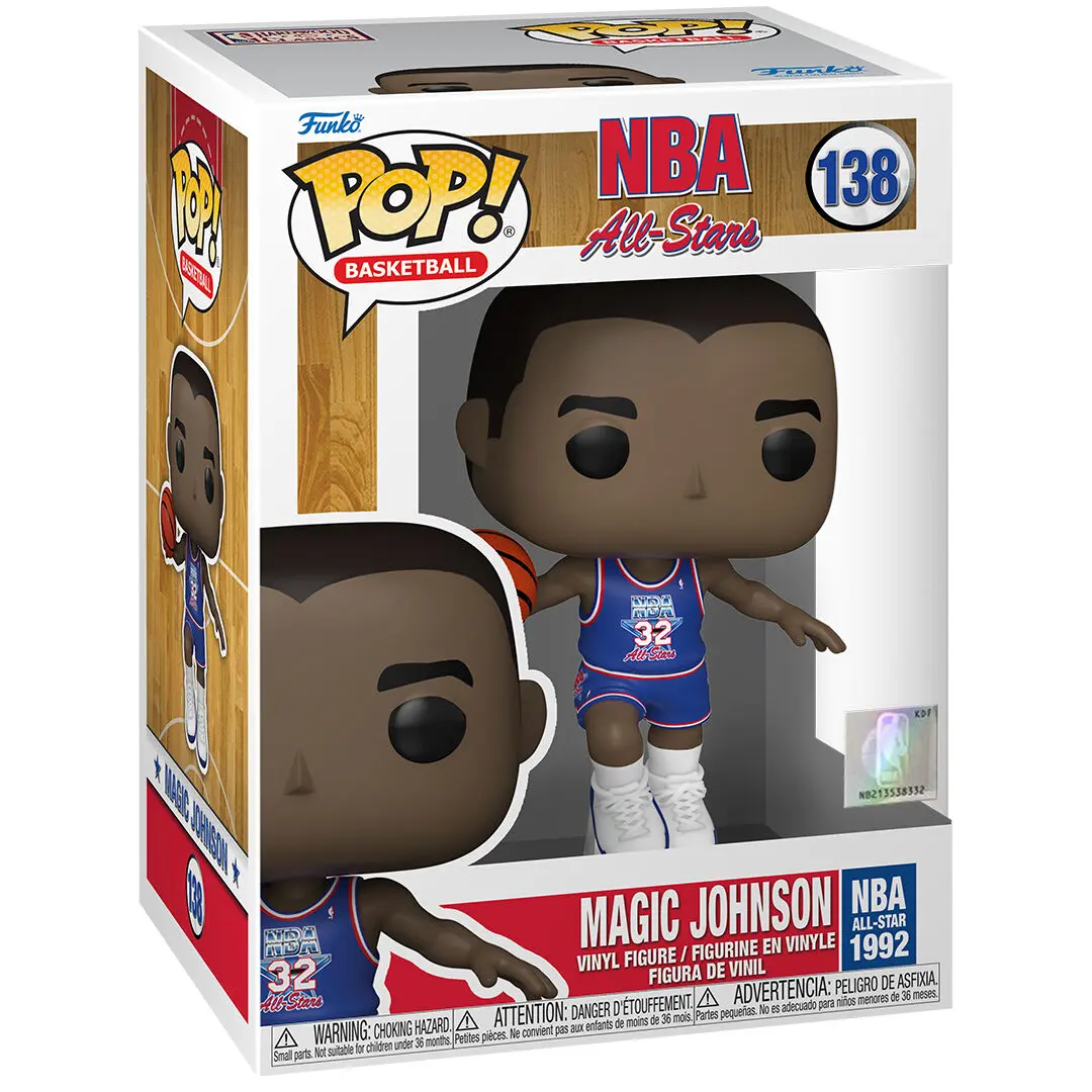 NBA Legends POP! Figurina de vinil Baschet Magic Johnson (Blue All Star Uni 1991) 9 cm poza produsului