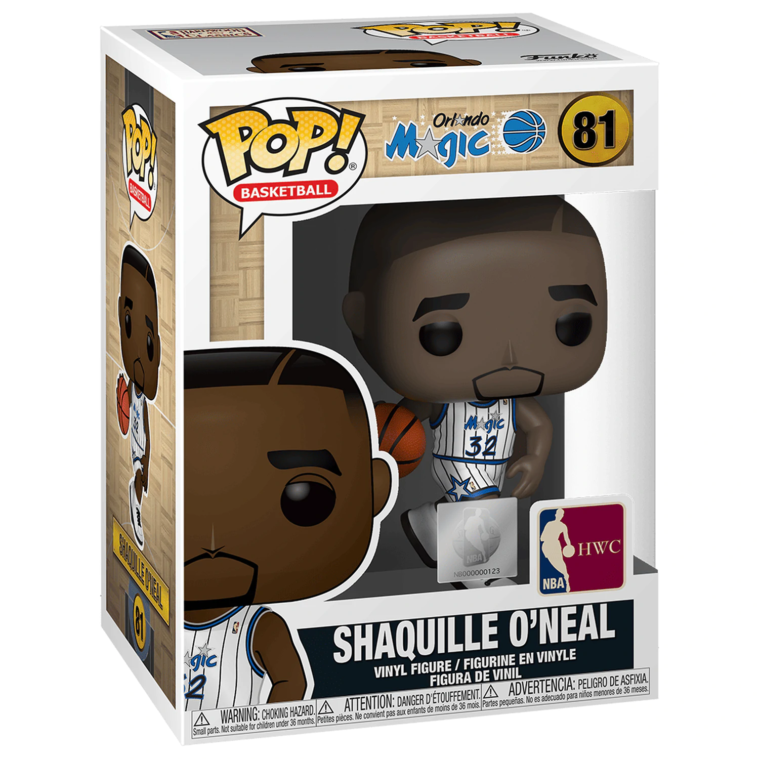 Figurină de vinil sportivă NBA Legends POP! Shaquille O'Neal (Magic home) 9 cm poza produsului