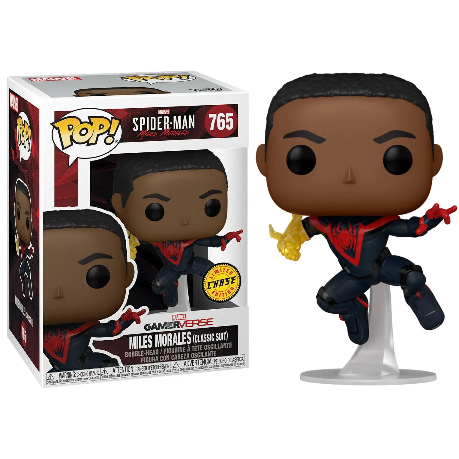Figurină POP Spiderman Miles Morales Costum Clasic Chase poza produsului