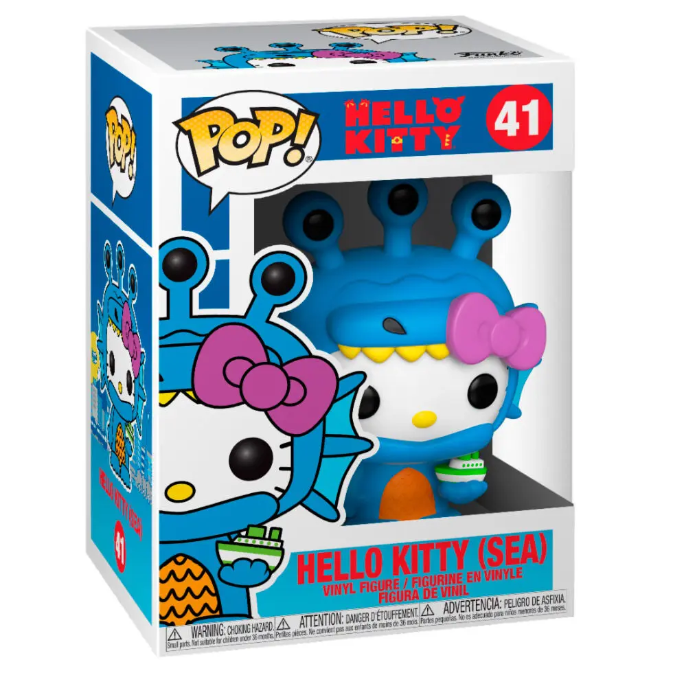 Hello Kitty Kaiju POP! Sanrio Figurină Vinyl Hello Kitty Sea Kaiju 9 cm poza produsului