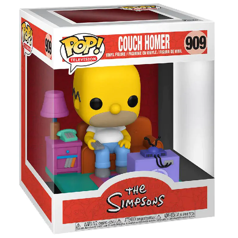 Simpsons POP! Deluxe Figurina de Vinil Homer Watching TV 18 cm poza produsului