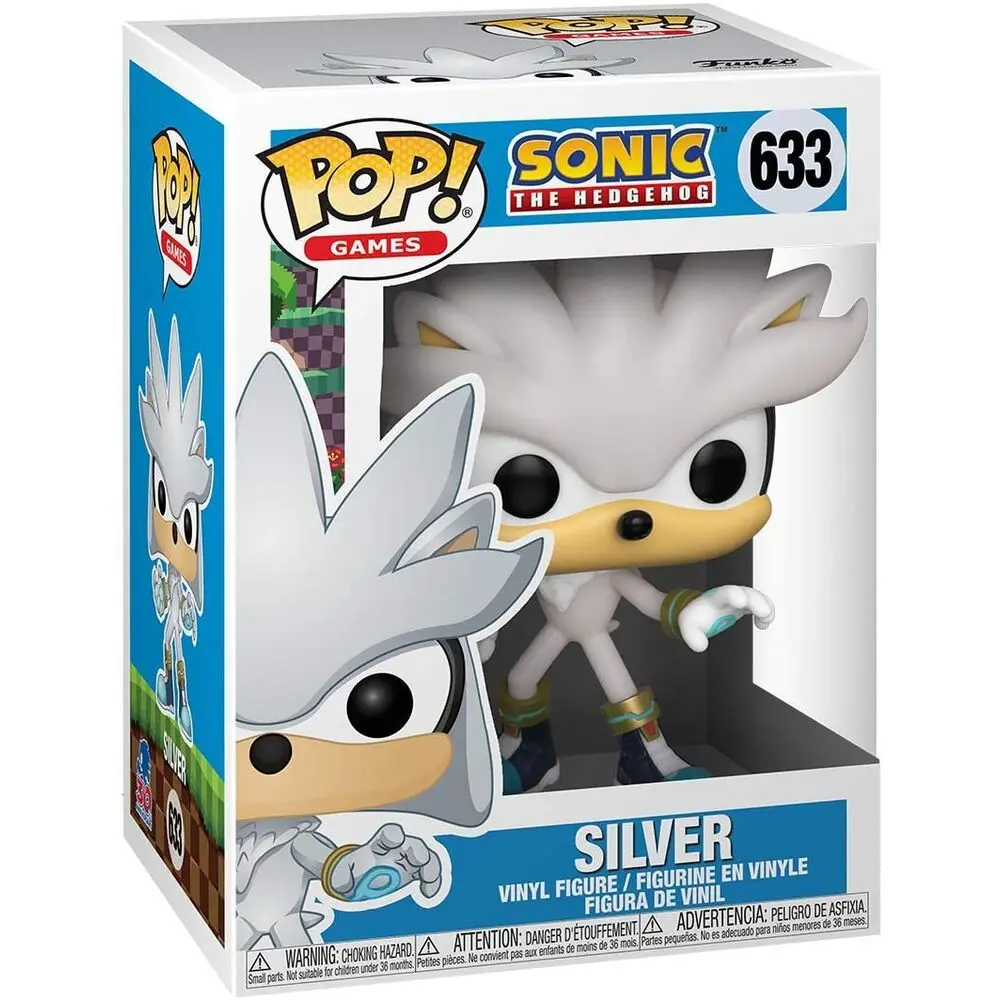 Sonic the Hedgehog POP! Jocuri Figurina de vinil Sonic 30th - Silver the Hedgehog 9 cm poza produsului