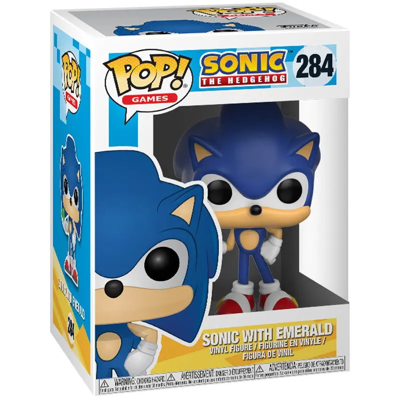 Sonic The Hedgehog POP! Games Figurina Vinyl Sonic (Emerald) 9 cm poza produsului