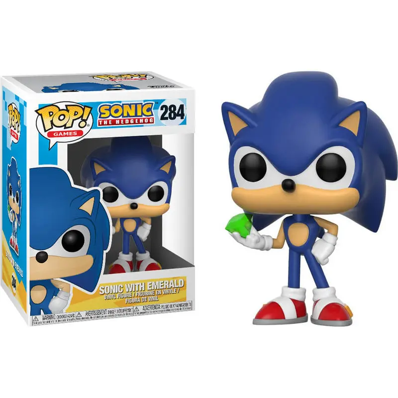 Sonic The Hedgehog POP! Games Figurina Vinyl Sonic (Emerald) 9 cm poza produsului