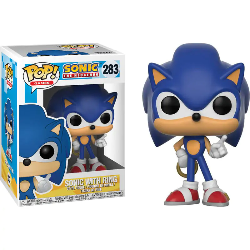 Sonic The Hedgehog POP! Games Figurina Vinyl Sonic (Inel) 9 cm poza produsului