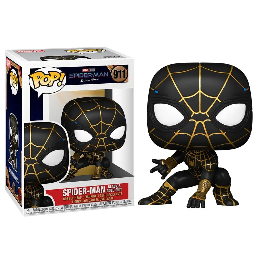 Spider-Man: No Way Home POP! Figurina Vinyl Spider-Man (Black & Gold Suit) 9 cm poza produsului