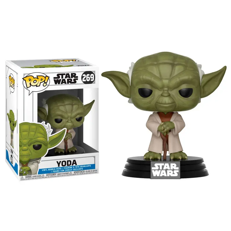 Star Wars Clone Wars POP! Vinyl Figurină Bobble-Head Yoda 9 cm poza produsului