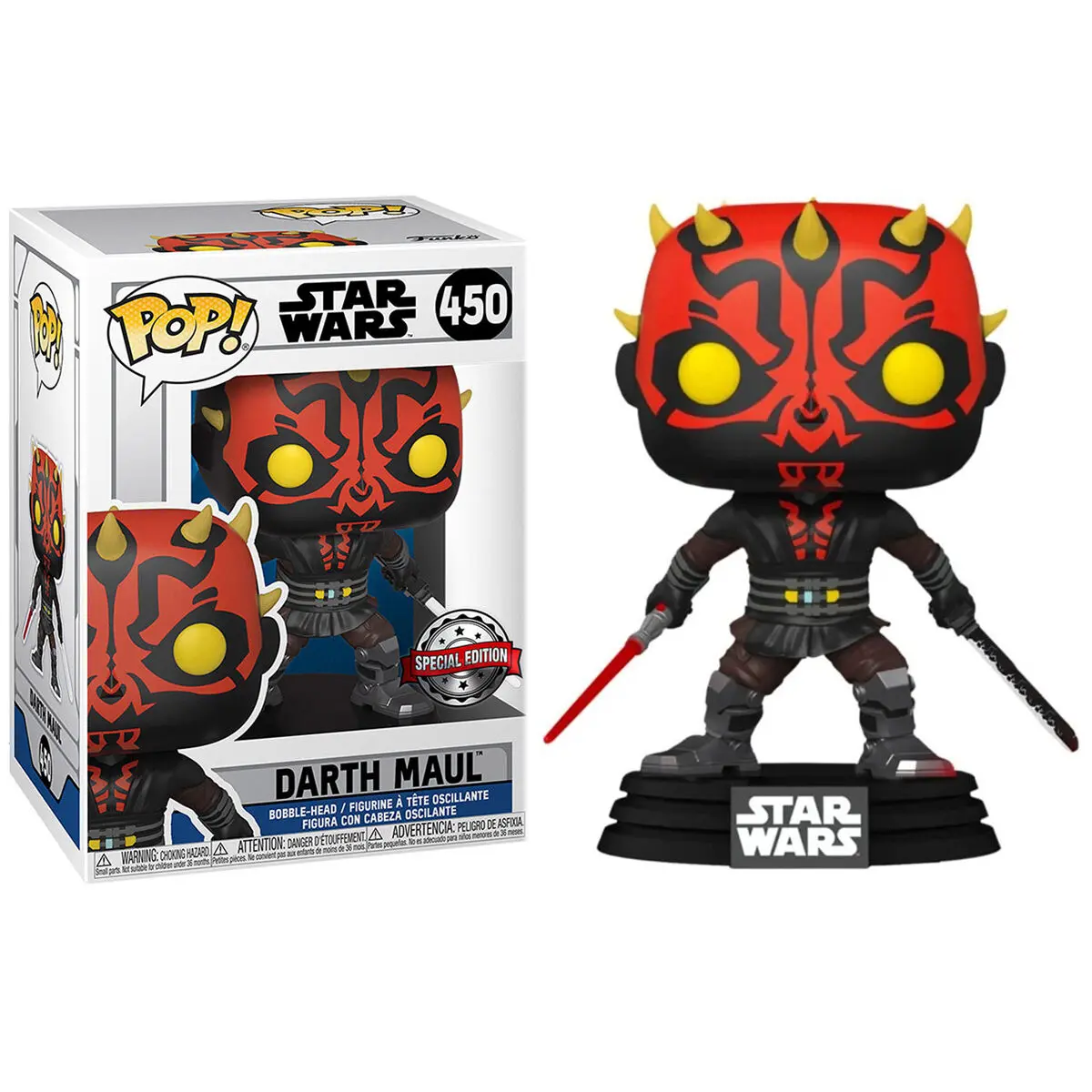 Figurină POP Star Wars Darth Maul cu Sabie Exclusivă poza produsului