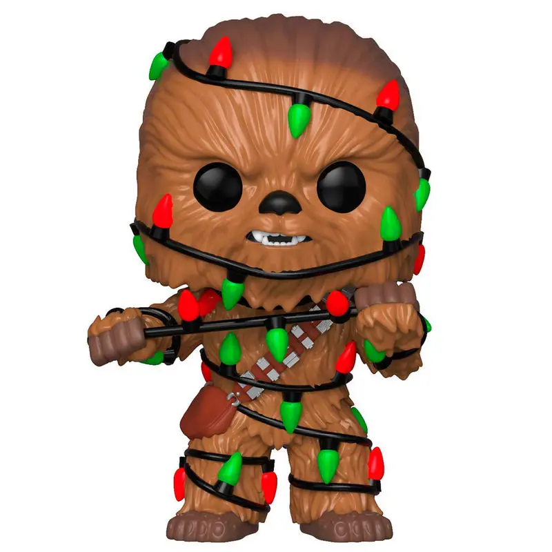 Figurină POP Star Wars Holiday Chewie with Lights poza produsului